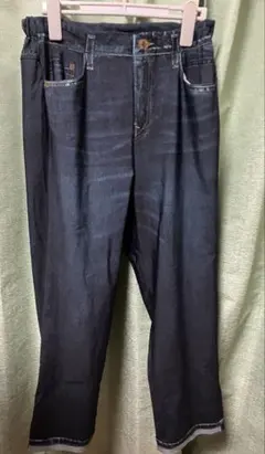 ワコール　デニム調 ルームパンツ 七分丈 ウエストゴムのサムネイル