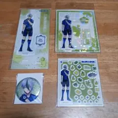 乙夜影汰 缶バッジ ＆ アクリルスタンド など4点 ブルーロック 2期セット