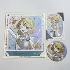 プロセカ 感謝祭 鏡音リン グリカ 缶バッジ ミニ色紙
