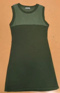 OZOC　ニットワンピース　Мサイズ　グリーン