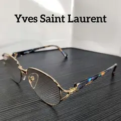 Yves Saint Laurent アンティークゴールドカラーメガネフレーム
