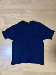 90s 白タグ アニエスベー リンガー Vネック Tシャツ 日本製 黒 