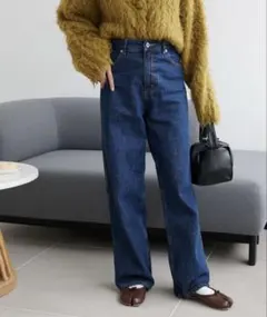 【DISCOAT】USコットンデニムストレートパンツ