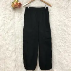★UNIQLO★ユニクロ イージーカーゴパンツ【S】ブラック アウトドア