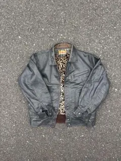 レザージャケット レオパード