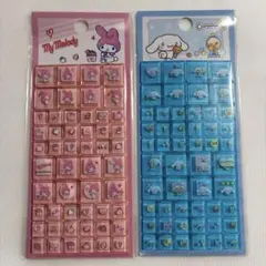 海外限定　サンリオ　タイルシール　マイメロ　シナモロール　2枚セット