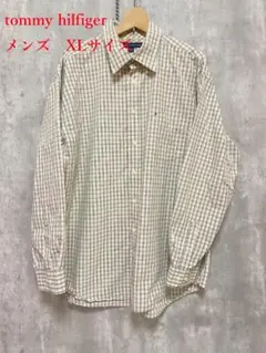 tommy hilfiger トミーヒルフィガー　チェック　長袖シャツ XL