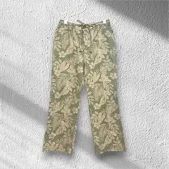 パンツ ワンマイル リネン混 ボタニカル ゆったり リラックス 部屋着 XLのサムネイル