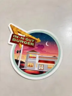 In-N-Out Burger ステッカー　ロサンゼルス