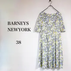 未使用 極美品 BARNEYS NEW YORK バイカラーワンピース ネイビー