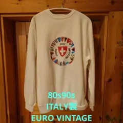 80s 90s ユーロヴィンテージ スウェット イタリア製 ヴィンテージ XL