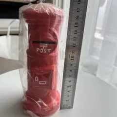郵便ポスト型 貯金箱 レッド