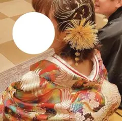 ✴︎お値下げ✴︎水引ヘッドドレス 金色 花飾り　2個セット　ウェディング