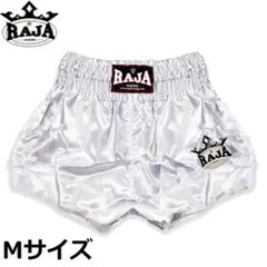 RAJA ボクシングショーツ Raja Boxing ムエイタイ キックボクシング ショーツ ホワイト L - メルカリ