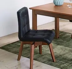 ボタン付きクッション ダイニングチェア