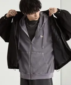 【PENNEYS／ペニーズ】別注THE FOXヴィンテージ加工ワッフルパーカーL