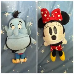 묶음 판매 ディズニー ぬいぐるみマスコット2点セット ジーニー ミニー