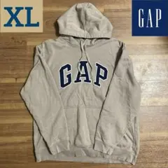 GAP パーカー　XL LL メンズ　ベージュ　ネイビー　フーディ　プルオーバー
