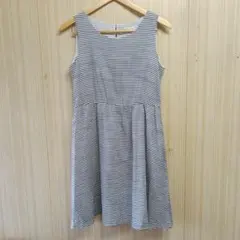 earth music＆ecologyストライプ ノースリーブミニワンピース