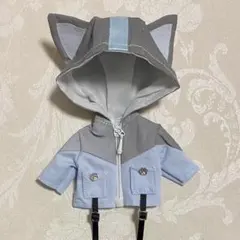 オビツ11 猫耳 ジャケット 青 服 パーカー ピコニーモP ねんどろいどどーる