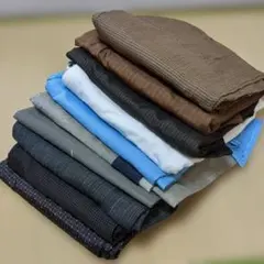豆*腐様 3593 メンズ着物・襦袢おまとめ10着！リメイク・お稽古用など☆