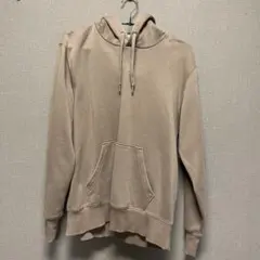 GU ジーユー スウェットプルパーカー ベージュ　メンズ