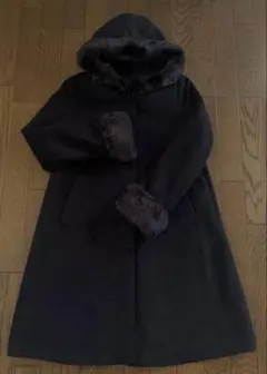 earth music&ecology フード付きロングコート S