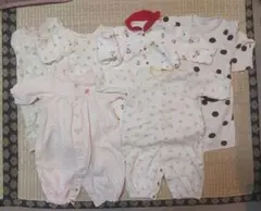 ミキハウス　ホットビスケッツ　ロンパースまとめ売り　６点50～7０