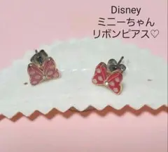 ディズニー♡ミニーちゃん リボンピアス