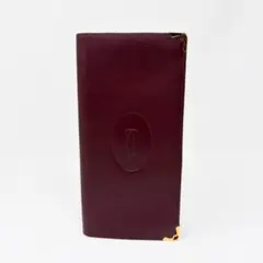 Cartier カルティエ マスト ペンケース ボルドー レザー ヴィンテージ