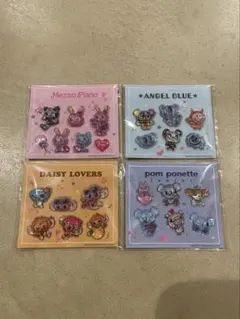 ナルミヤキャラクターズ　　セブンイレブン　ぷっくりシール4種類　コンプリート②