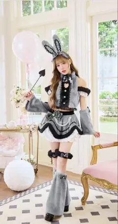 Malymoon ツイード バニー セット コスプレ衣装 マリームーン ピンク