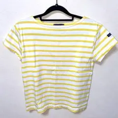 Le Minor（ルミノア）フランス製 ボーダーTシャツ 黄×白 サイズ2 半袖のサムネイル