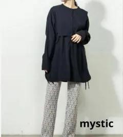 mystic レイヤードデザインブラウス