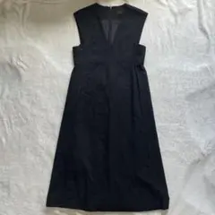 トゥモローランドコレクション　スーパーアムンゼンフレアジャンパースカート　黒 トゥモローランドコレクション スーパーアムンゼンフレア