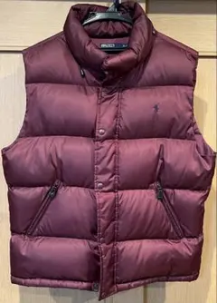 美品　ポロラルフローレン　ダウンベスト　フード着脱可　現行タグ　紫刺繍　肉厚 2025年最新】ポロラルフローレン ダウンベストの人気アイテム - メルカリ