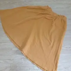 ユニクロ120　スカート　 マスタード