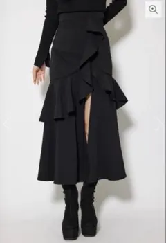 フリルスリットハイウエストスコートショートパンツ