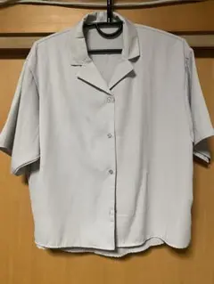 ライトグレー 半袖シャツ Lサイズ
