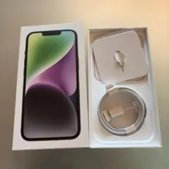 Apple iPhone 14 空箱とケーブル