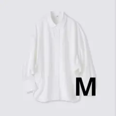 GU ドルマンスリーブシャツ　M ホワイトのサムネイル
