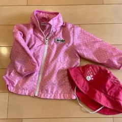 ホットビスケッツ ウィンドブレーカー 80 ＋ミキハウス50帽子付き