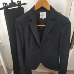 KUMIKYOKU ダークブルー ストライプ パンツスーツ