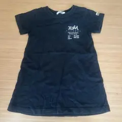 x-girl ブラック 半袖ワンピース 100cm