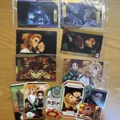 鬼滅の刃　竈門炭治郎　煉獄杏寿郎　猗窩座　箔押し入りウエハースカード　シール