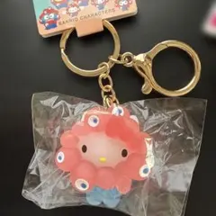 ミャクミャクなりきりキティ　サンリオ　クリア　キーホルダー　万博