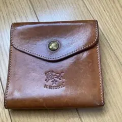 IL BISONTE 三つ折り財布 レザー ブラウン