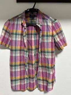 半袖シャツ チェック柄