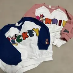 ミッキー ミニー トレーナー 110 120 2点セット