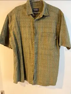WOOLRICH 半袖シャツ M グリーン系